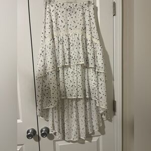 High-Low Ditsy Floral Skirt Size:XS
